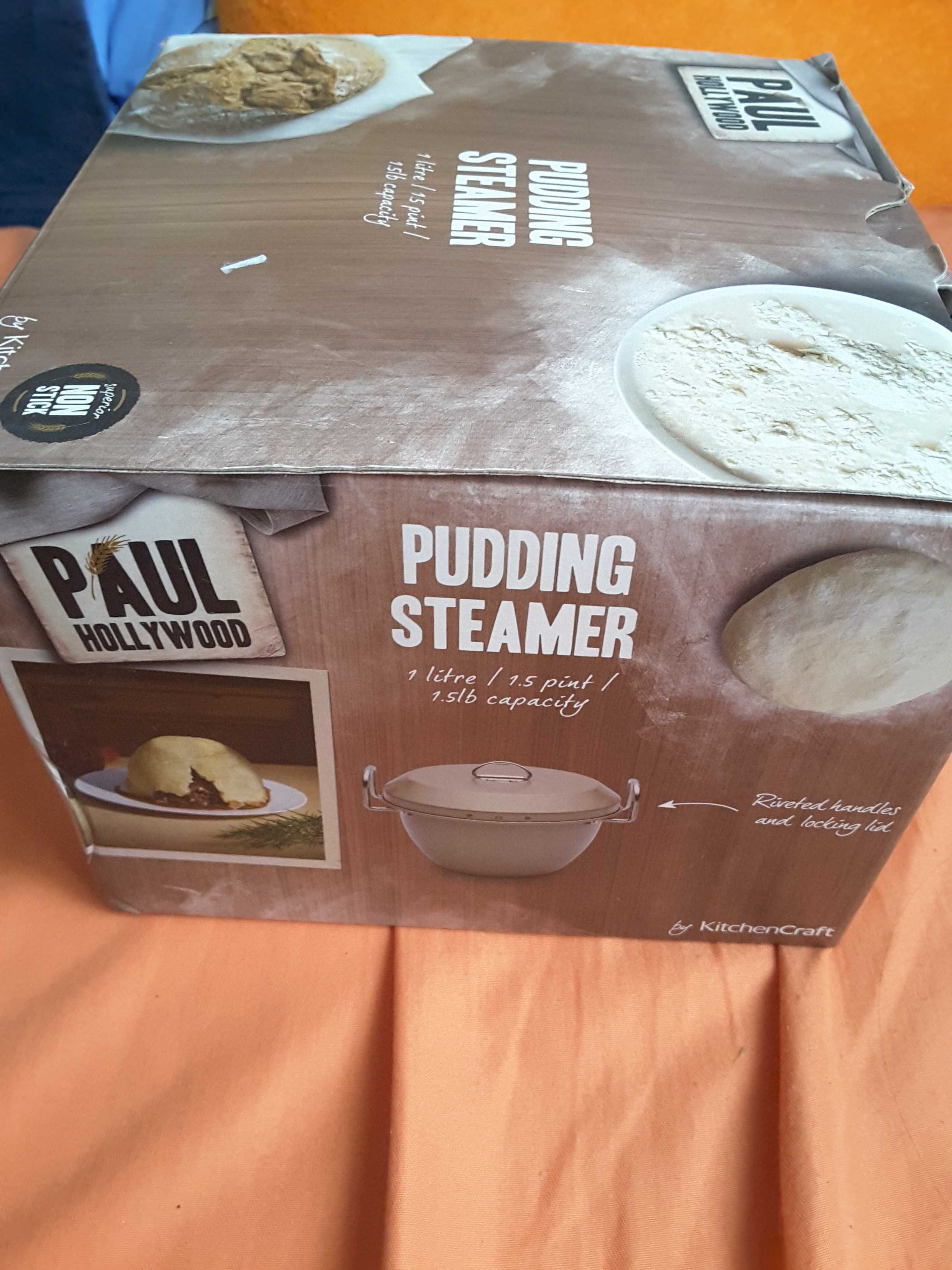 Puuding steamer naczynie z pokrywa