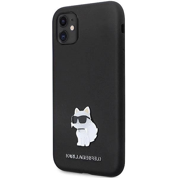 Etui Karl Lagerfeld Silicone Choupette Metal Pin na iPhone 11 / Xr - c