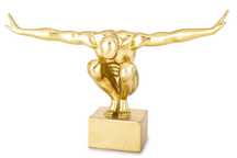 Sportowiec pływak złota duża figurka statuetka dekoracja ozdoba 179588