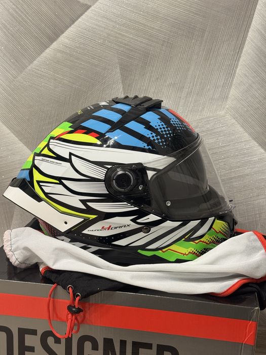 Мотошолом, Іспанія,MT THUNDER 4 SV Drax B7 Gloss Blue