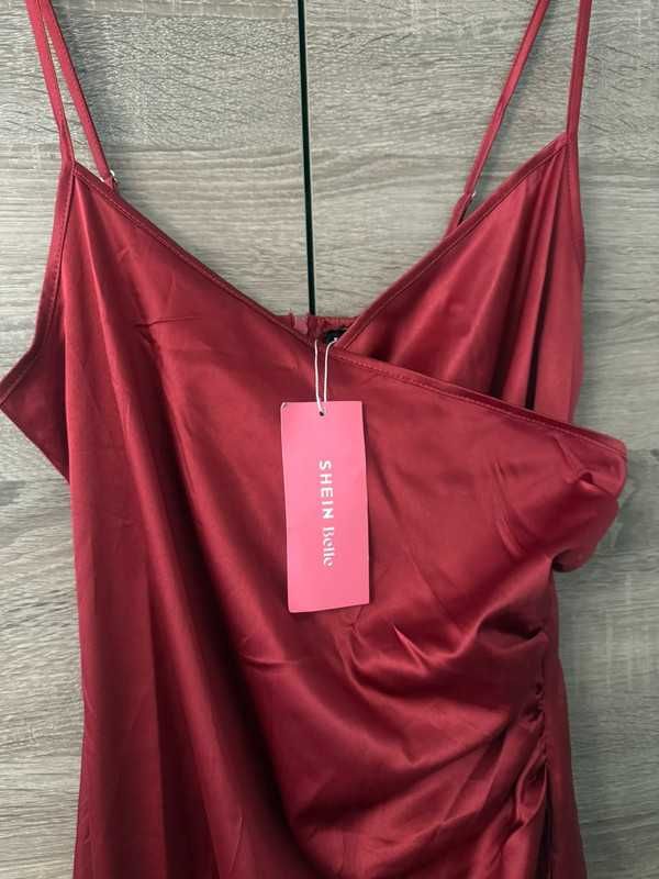 Sukienka elegancka suknia maxi z rozcięciem Shein M długa wesele ślub