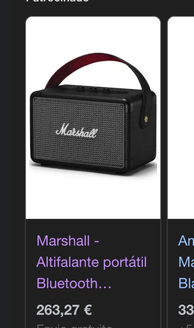 Coluna portátil da Marshall