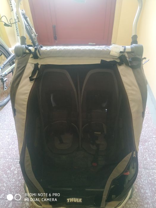 Dwuosobowa przyczepa rowerowa Thule Chariot Chinook wózek do biegania