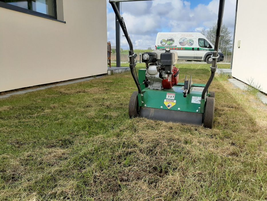 Usługi glebogryzarką -zakładanie trawników montaż systemów nawadniania