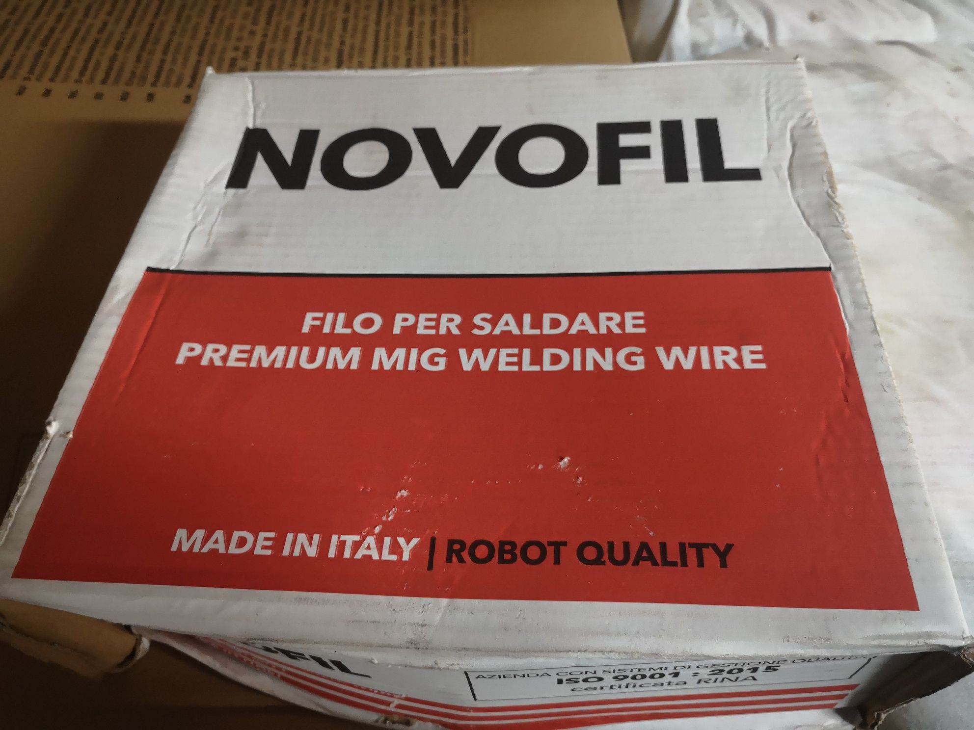 Drut spawalniczy novofil  0,8 do półautomatu 15kg mig-mag włoski