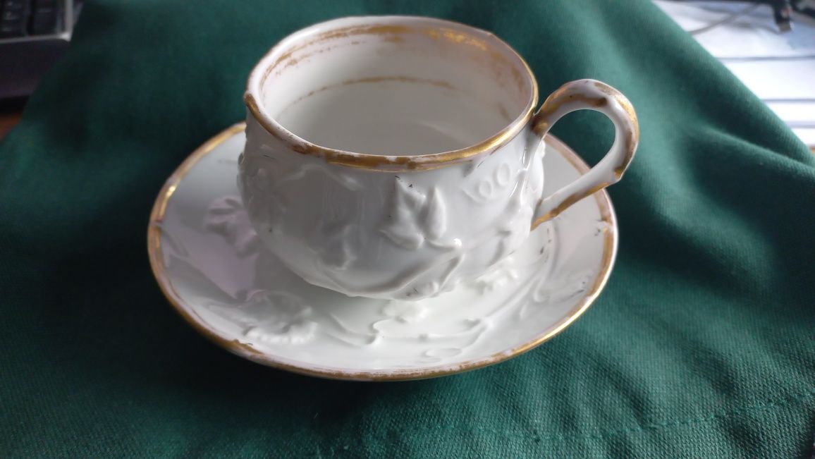 KPM-Berlin – filiżanka ze spodkiem, kawa, herbata ok.1850r.