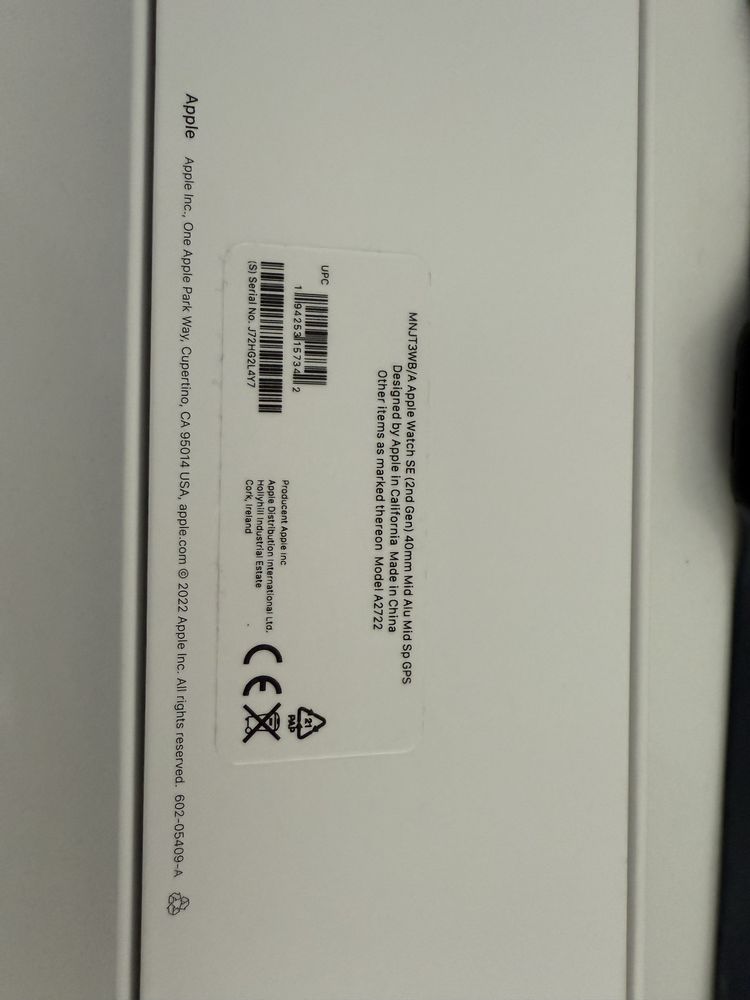 Iwatch apple SE 2 gen 40 mm nowy czarny + pasek gratis