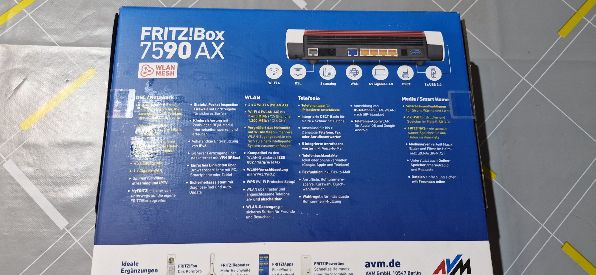 Router/Modem FritzBox 7590 AX