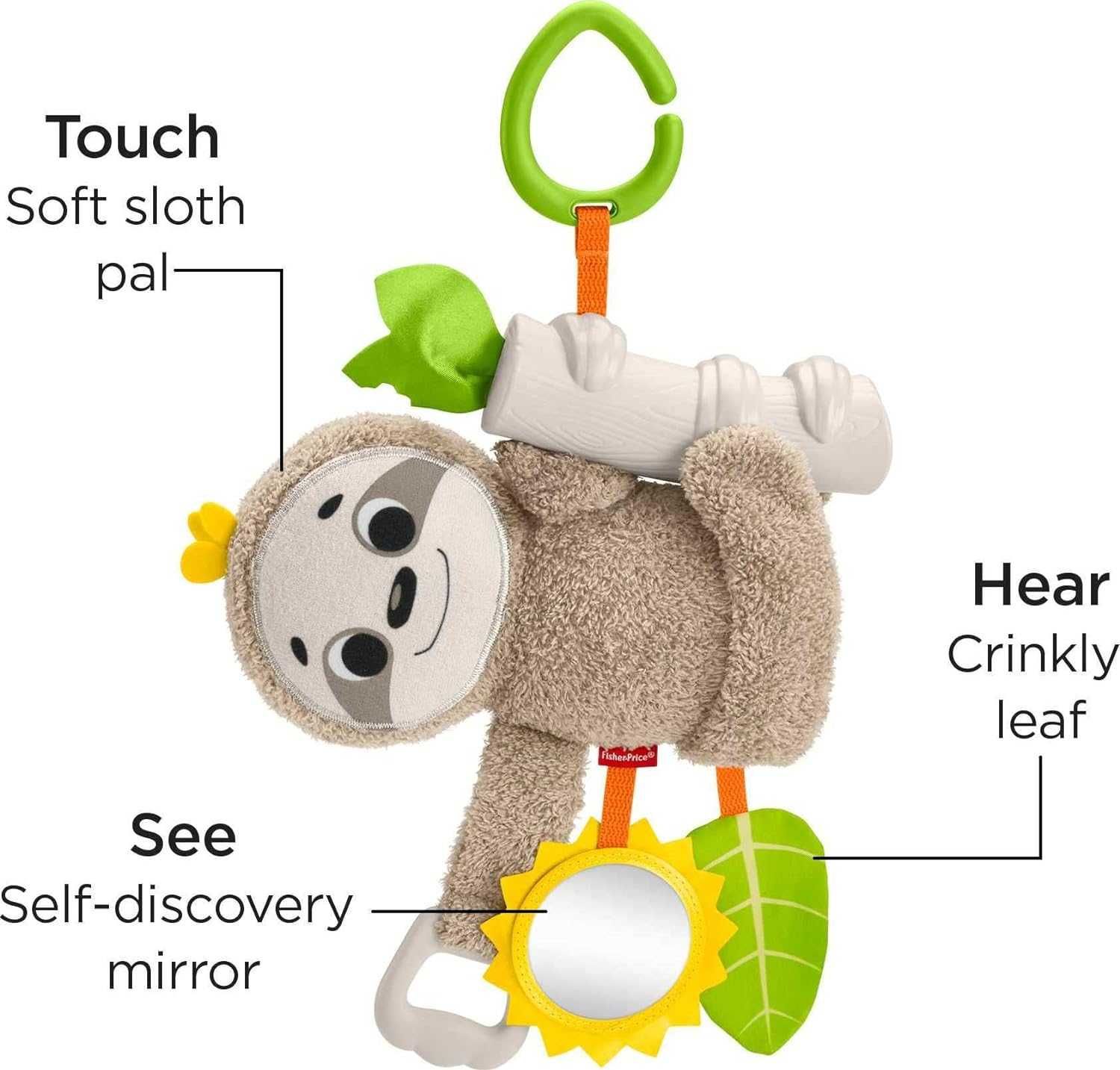 Фишер прайс лінивець ленивец Fisher Price Baby Slow Fun Stroller Sloth