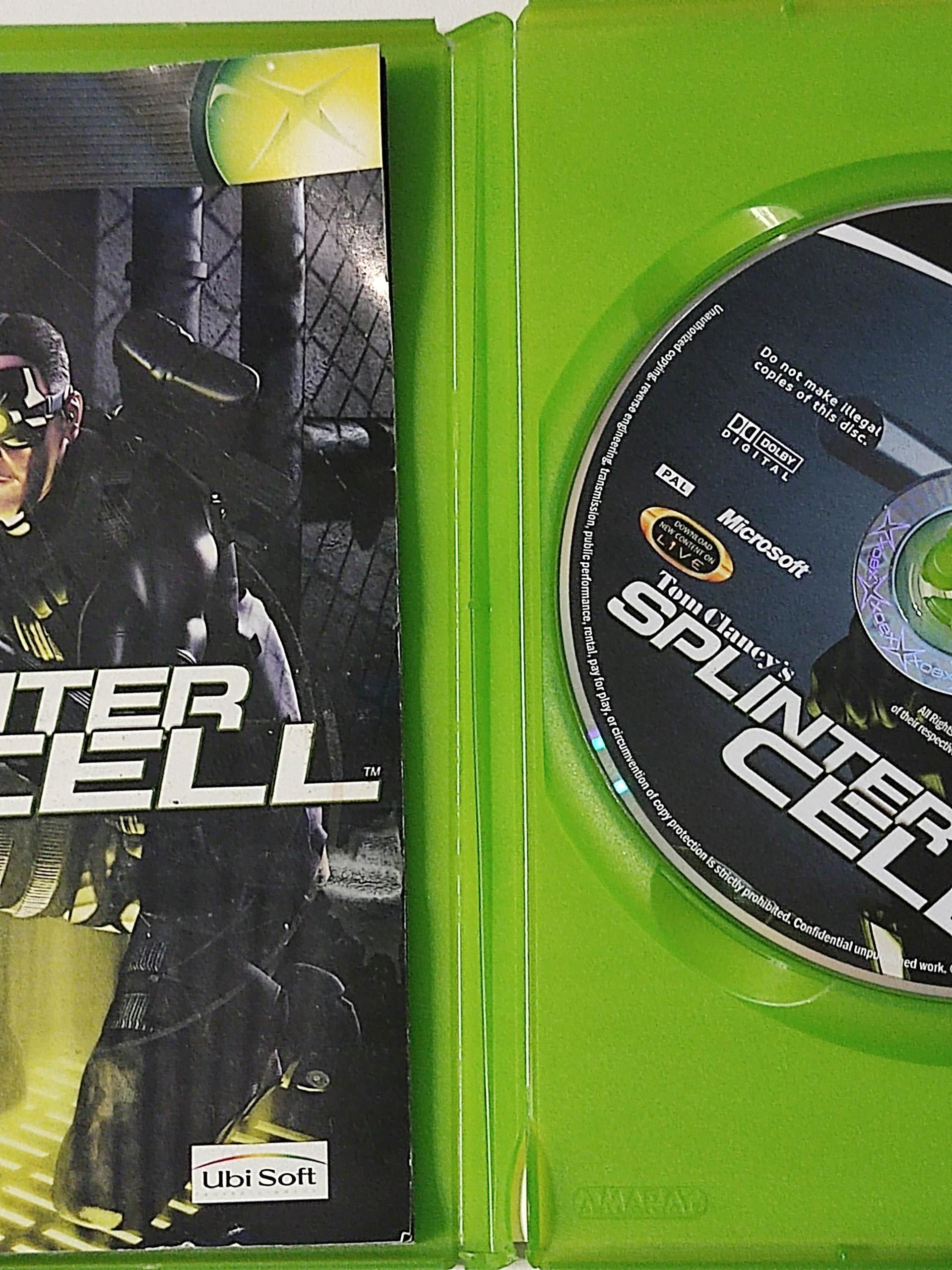Xbox Tom Clancy's Splinter Cell Gra Microsoft X Box Classic