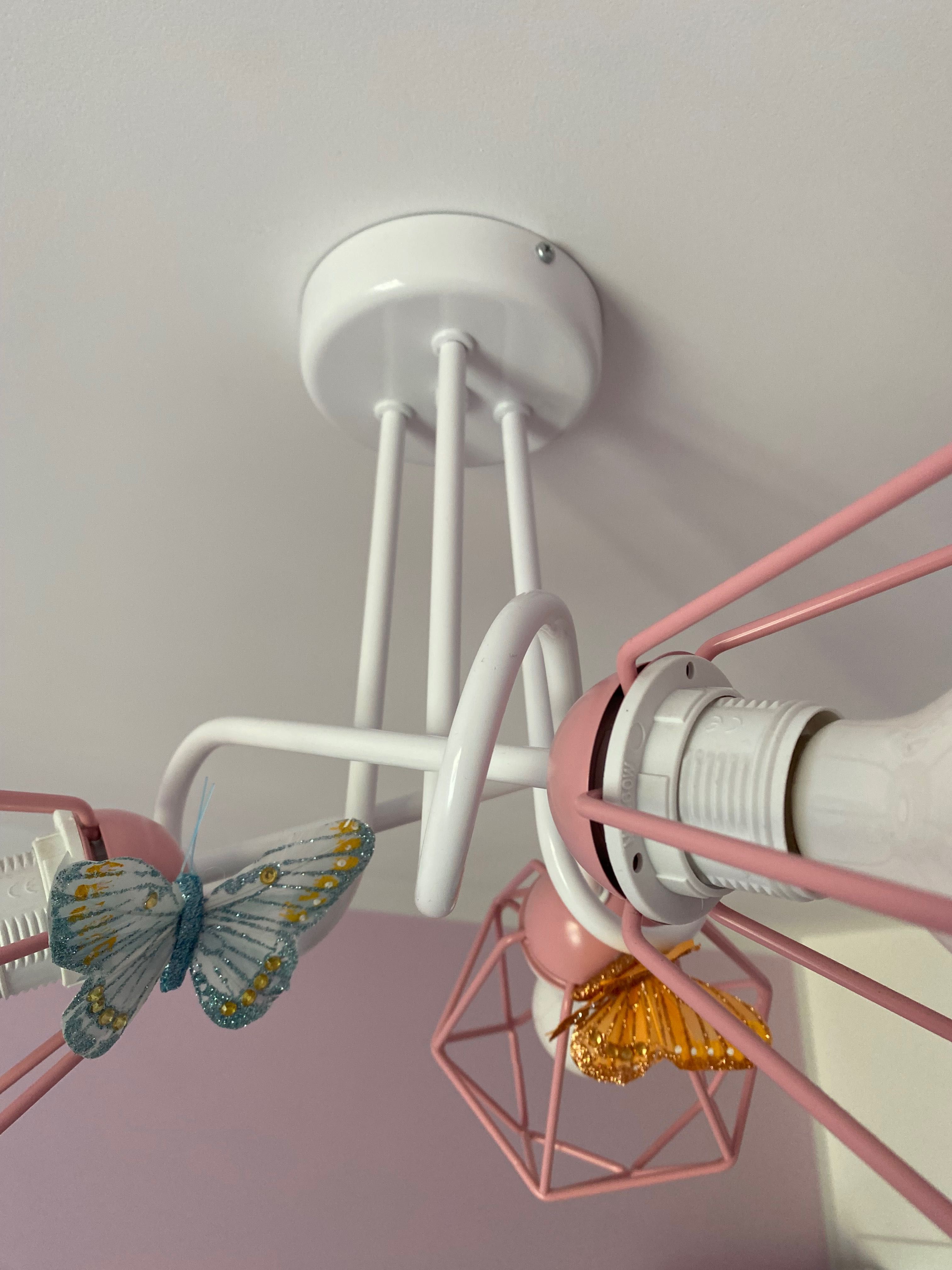 Lampa sufitowa wisząca żyrandol MOTYLEK 3