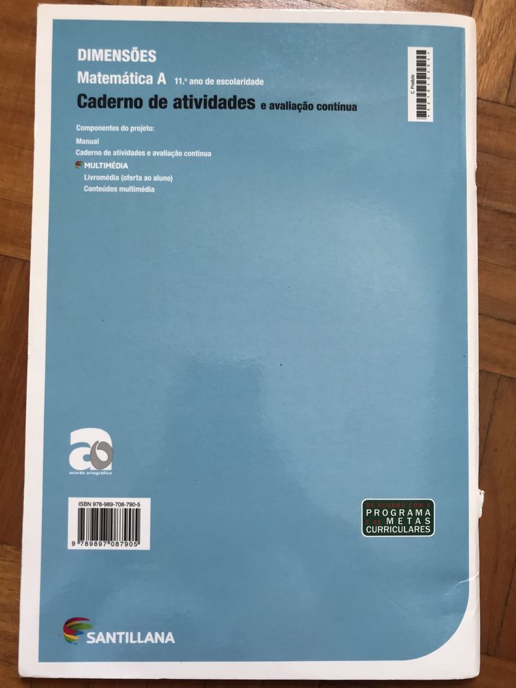 Caderno de atividades de matemática 11 ano