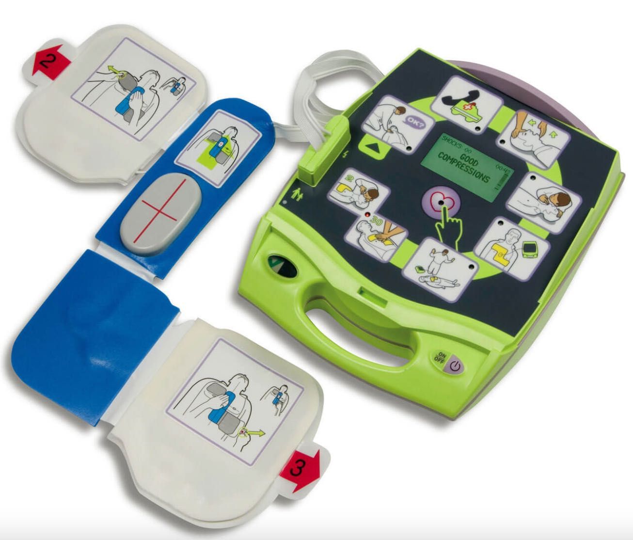 Defibrylator ZOLL AED PLUS j.polski, nowa torba, nowe elektrody CPR-D!