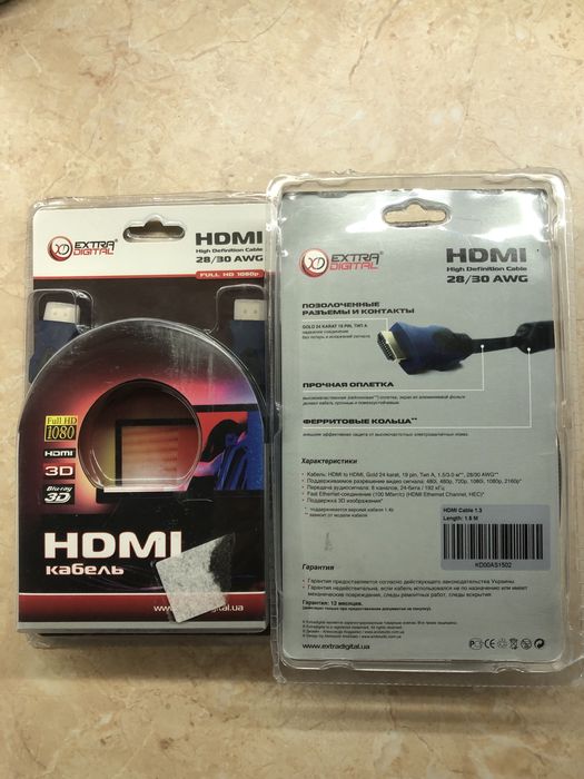 Кабель HDMI, 1.5 м