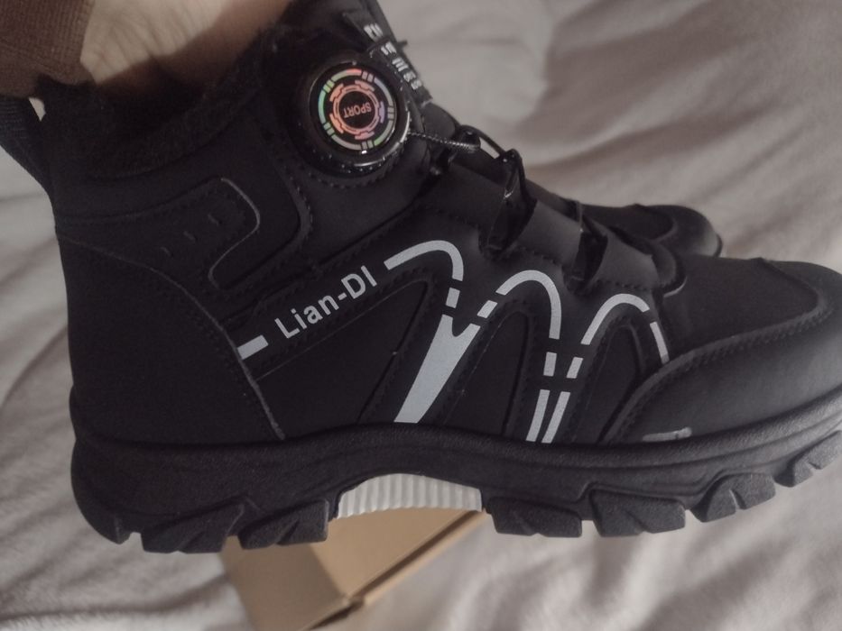 38р.* 39 р. Зимові черевики на хутрі на хлопчика підліткові