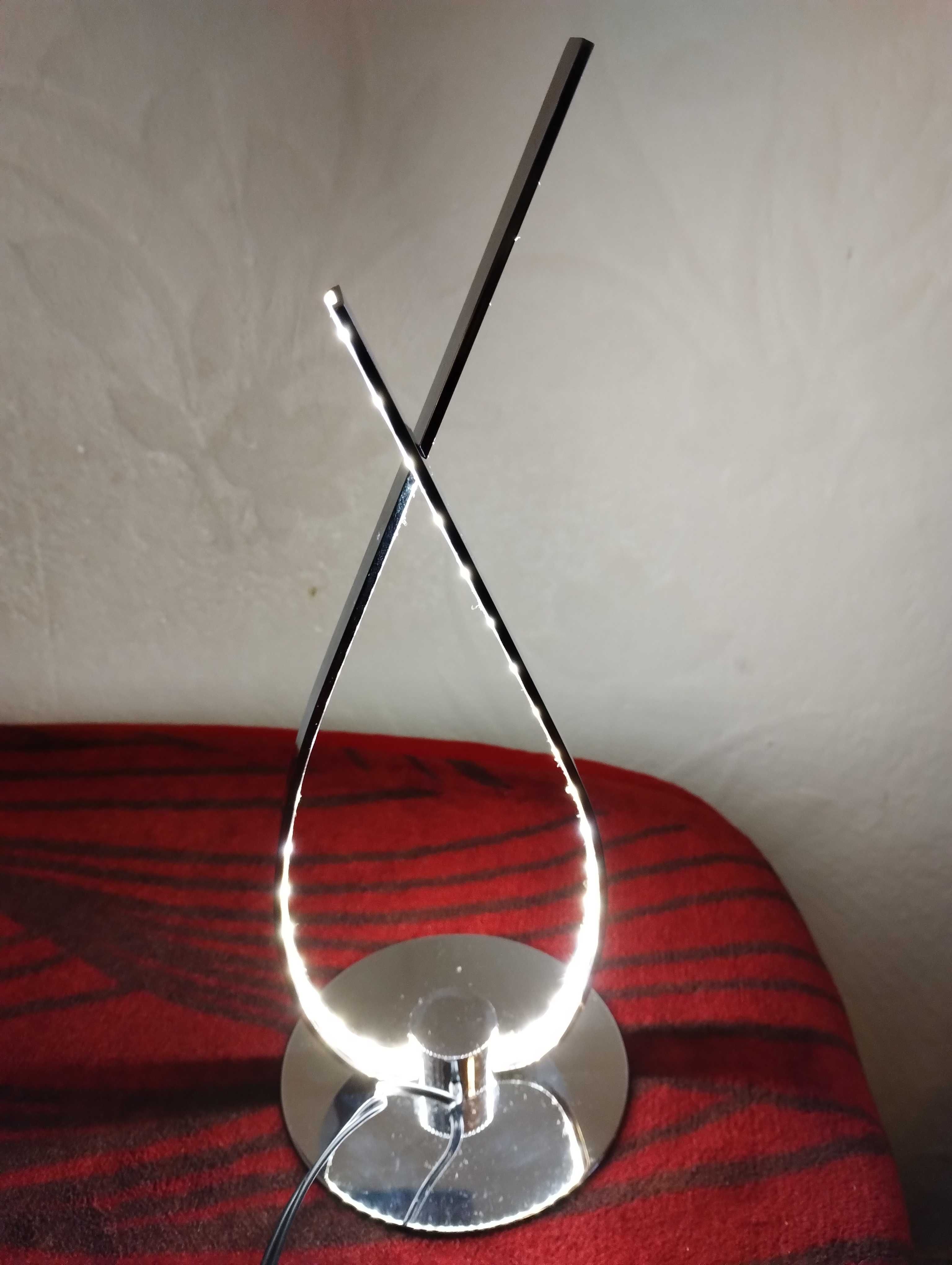 Lampka nocna stołowa RL MICKEY nowoczesna REALITY chrom LED lampa