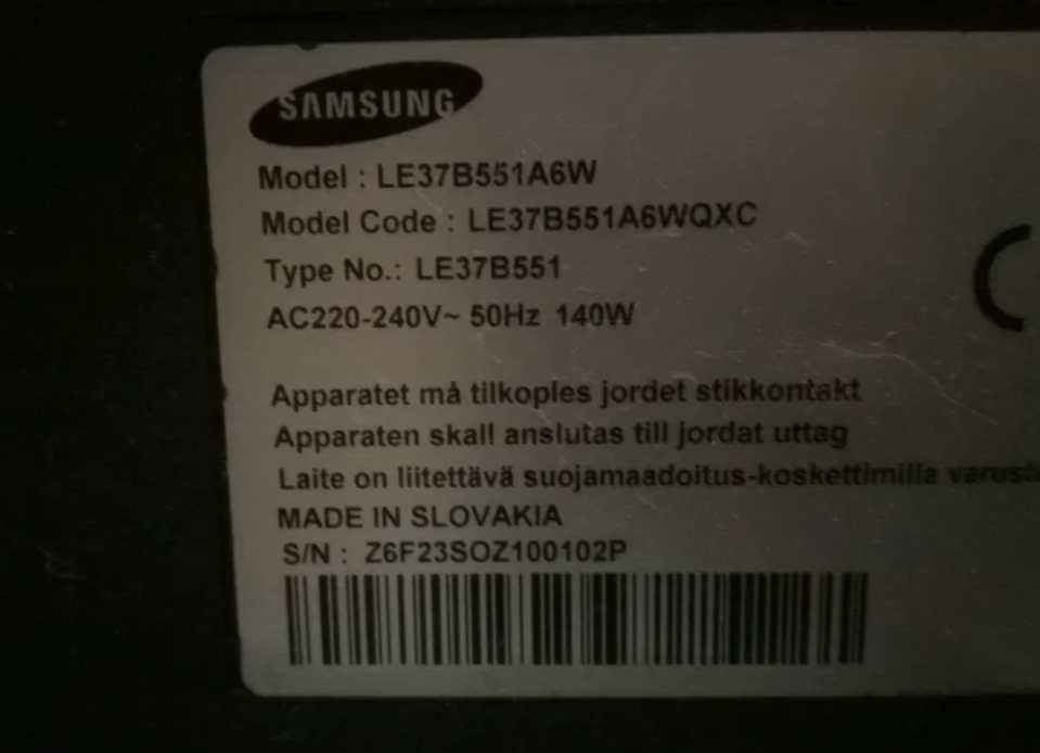 TV Samsung le37b551a6w
