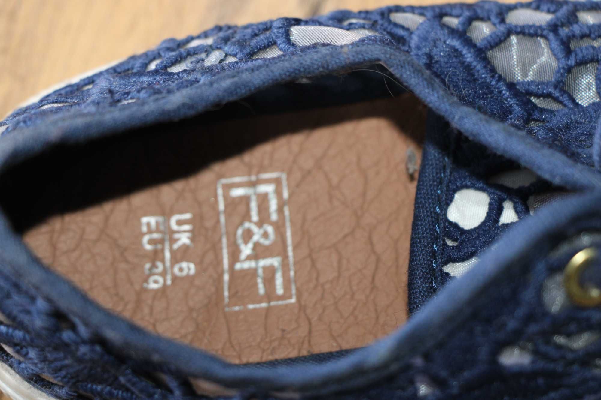 F&F trampki, buty koronka ażurowe rozmiar 39