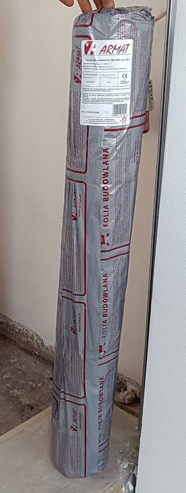 ARMAT Folia izolacyjno-budowlana, Czarny (4 m x 25 m x 0,2 mm) NOWA