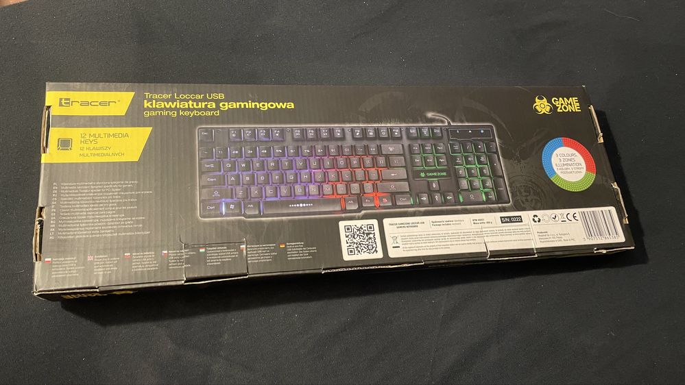 Nowa klawiatura gamingowa tracer USB RGB
