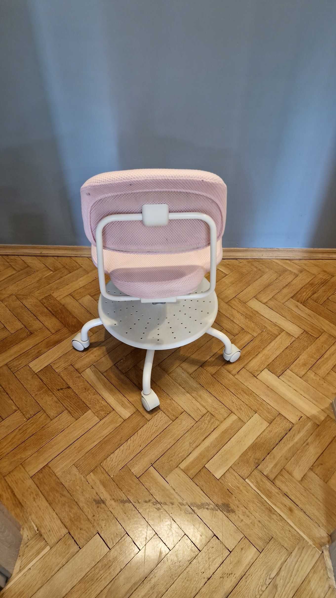 IKEA VIMUND - dziecięce krzesło biurowe - do nauki (różowe)