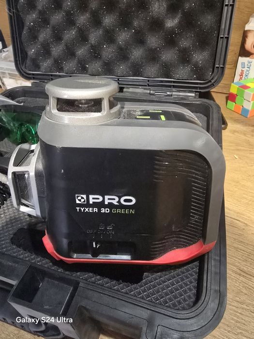 Laser PRO tyxer 3D green + tyczka rozporowa PRO LT- 334S - 2GT