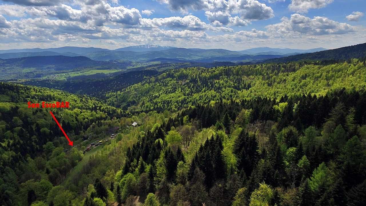 Domek rodzinny na odludziu, mega widoki, sauna, kominek