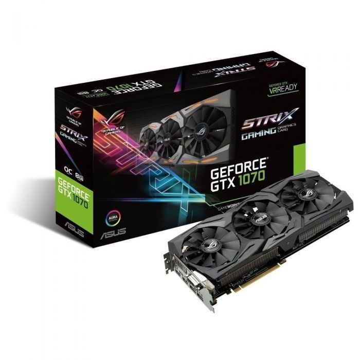 Видеокарта Asus ROG Strix GTX 1070 OC 8gb