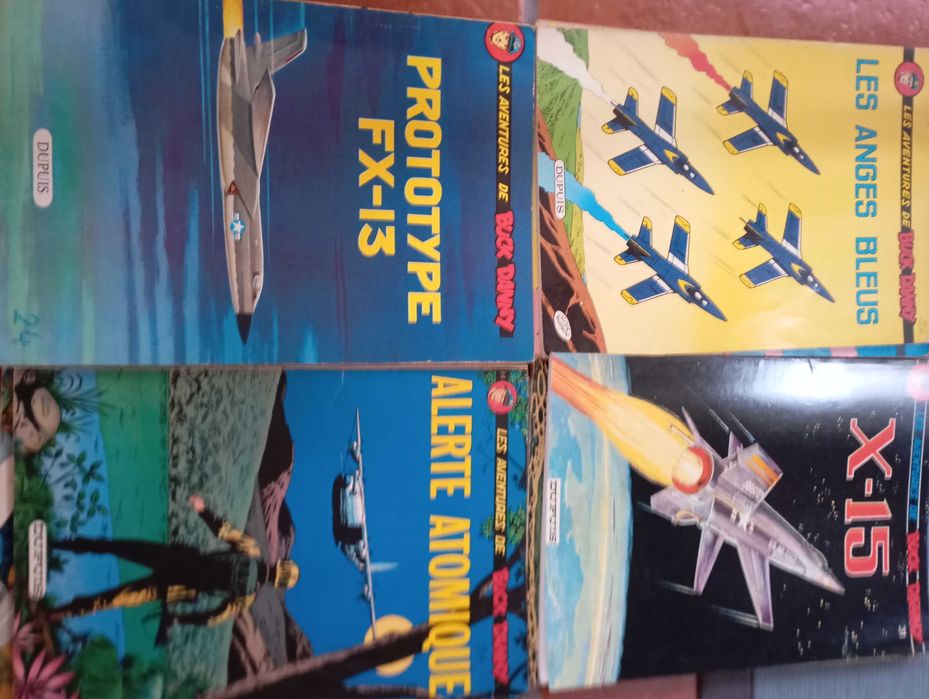 Livros antigos lês aventures de Buck Danny