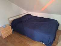 Cama Casal usada barata com colchao+mesa cabeceira