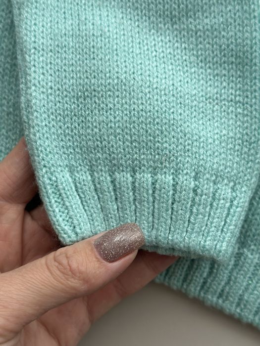 Кофтинка у мʼятному кольорі 7-8 років