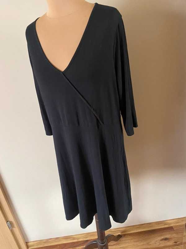 46 48 xxxl plus size +size simply be sukienka na zakladki basic midi