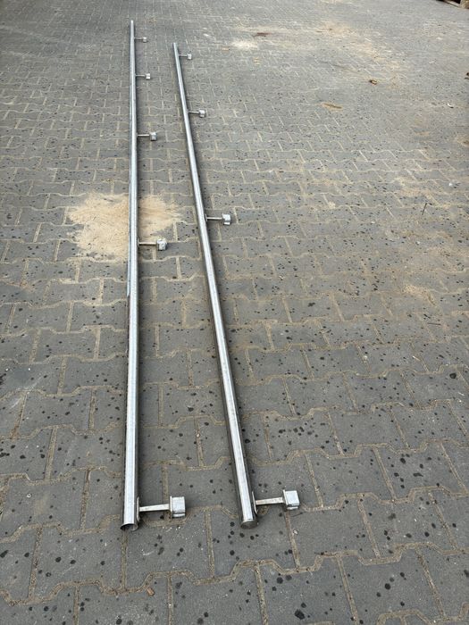 Poręcz rury nierdzewne Inox średnica 42mm, długości 5,45m i 4,55m