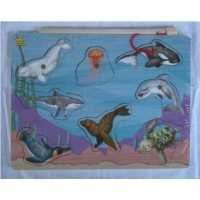 Gra zręcznościowa Podwodna kraina puzzle magnetyczne dla Maluszka