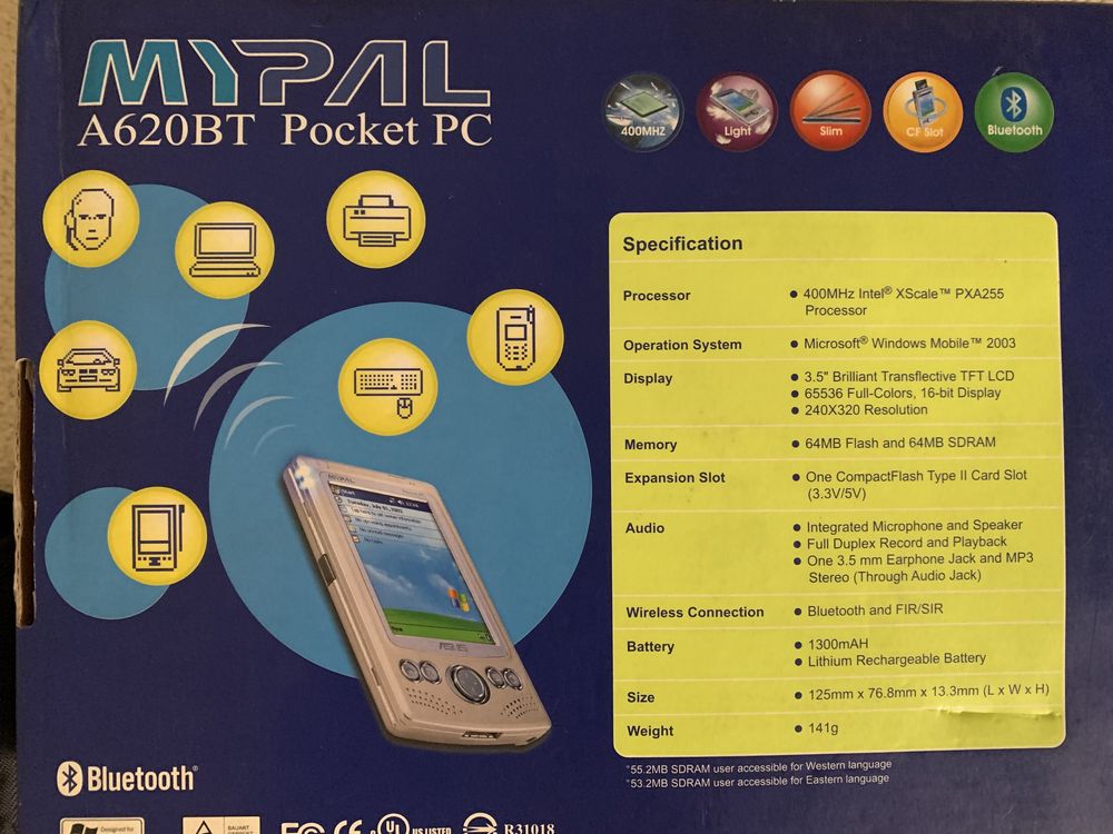 Asus MyPal A620BT pocket PC