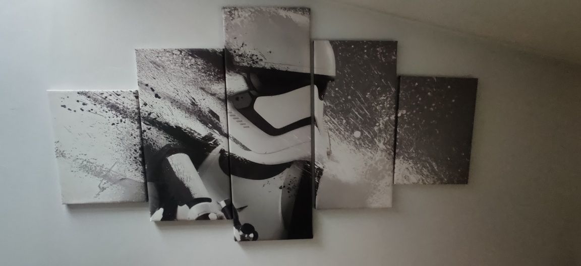 Obraz/wydruk (canvas) gwiezdne wojny Star Wars 5 szt. z ramkami