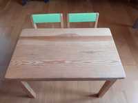 Stolik i 2 krzesełka drewniane