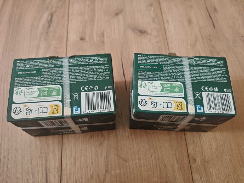 Zestaw 2 akumulatorów Parkside 20V 4Ah X20V Team