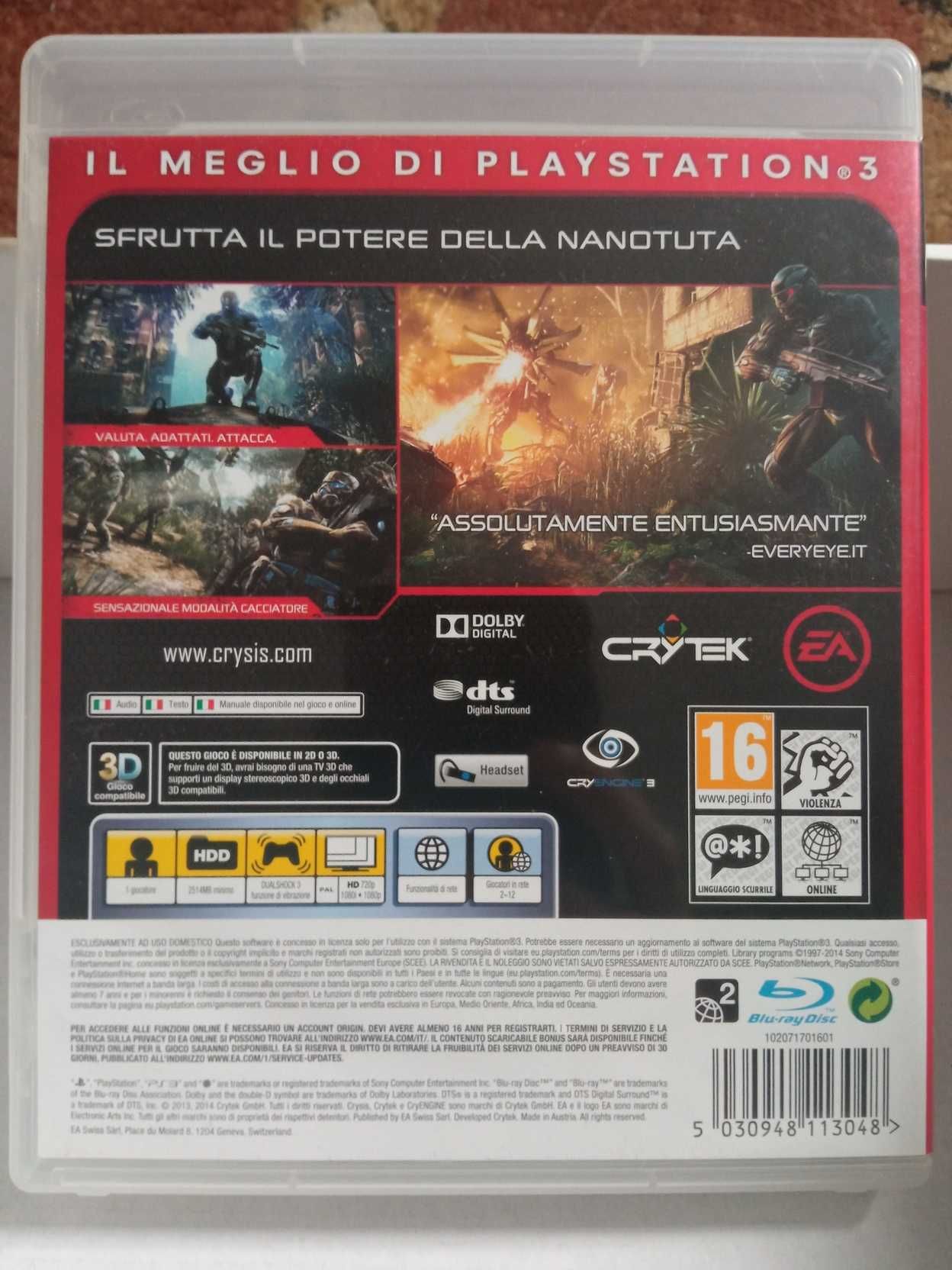 Gra CRYSIS 3 PS3 strzelanka FPS jak resistance farcry