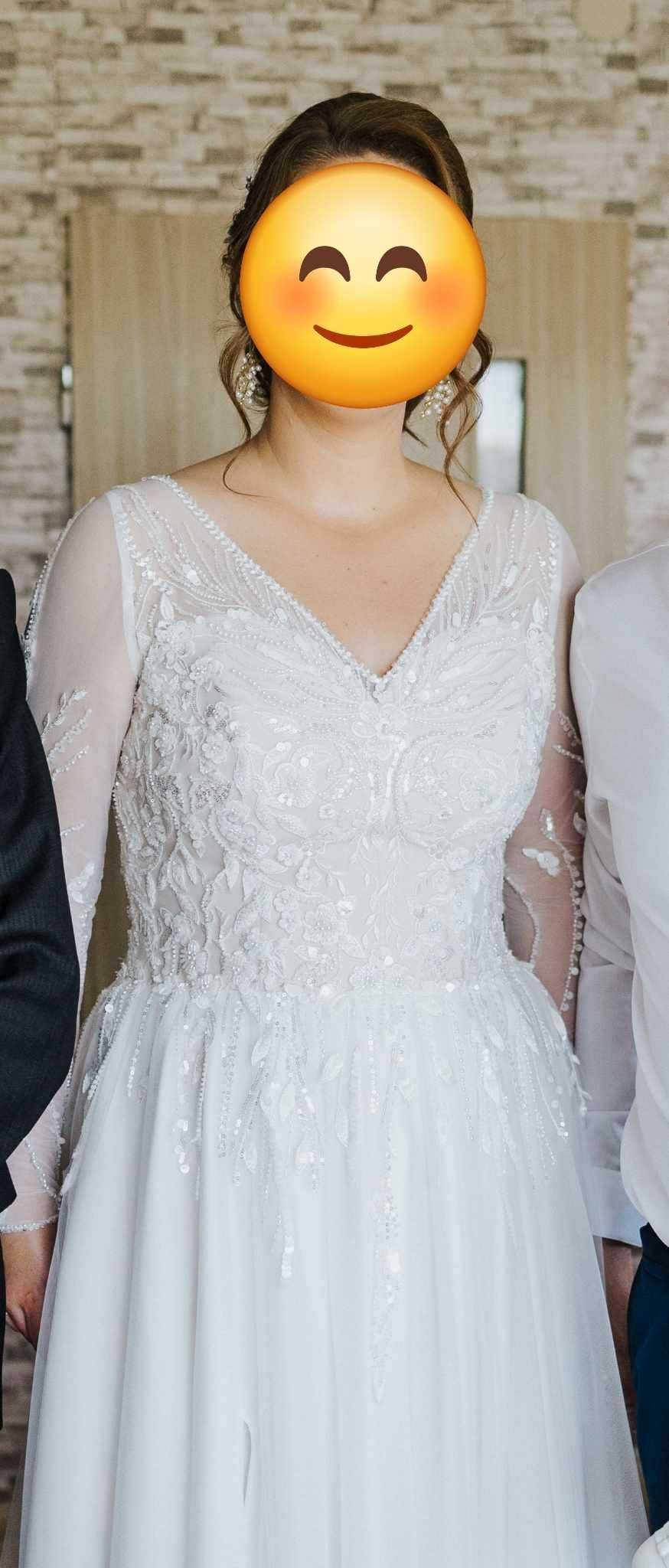 Suknia ślubna 180cm r40/42