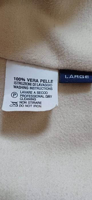 Шкіряна плащ куртка