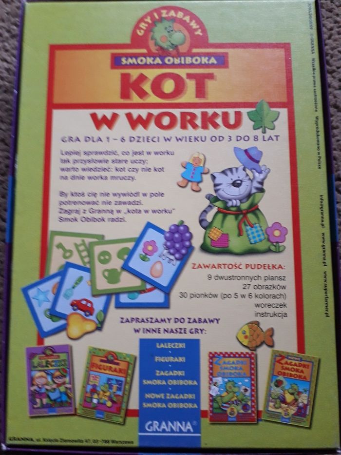 Kot w worku - gra edukacyjna - Granna