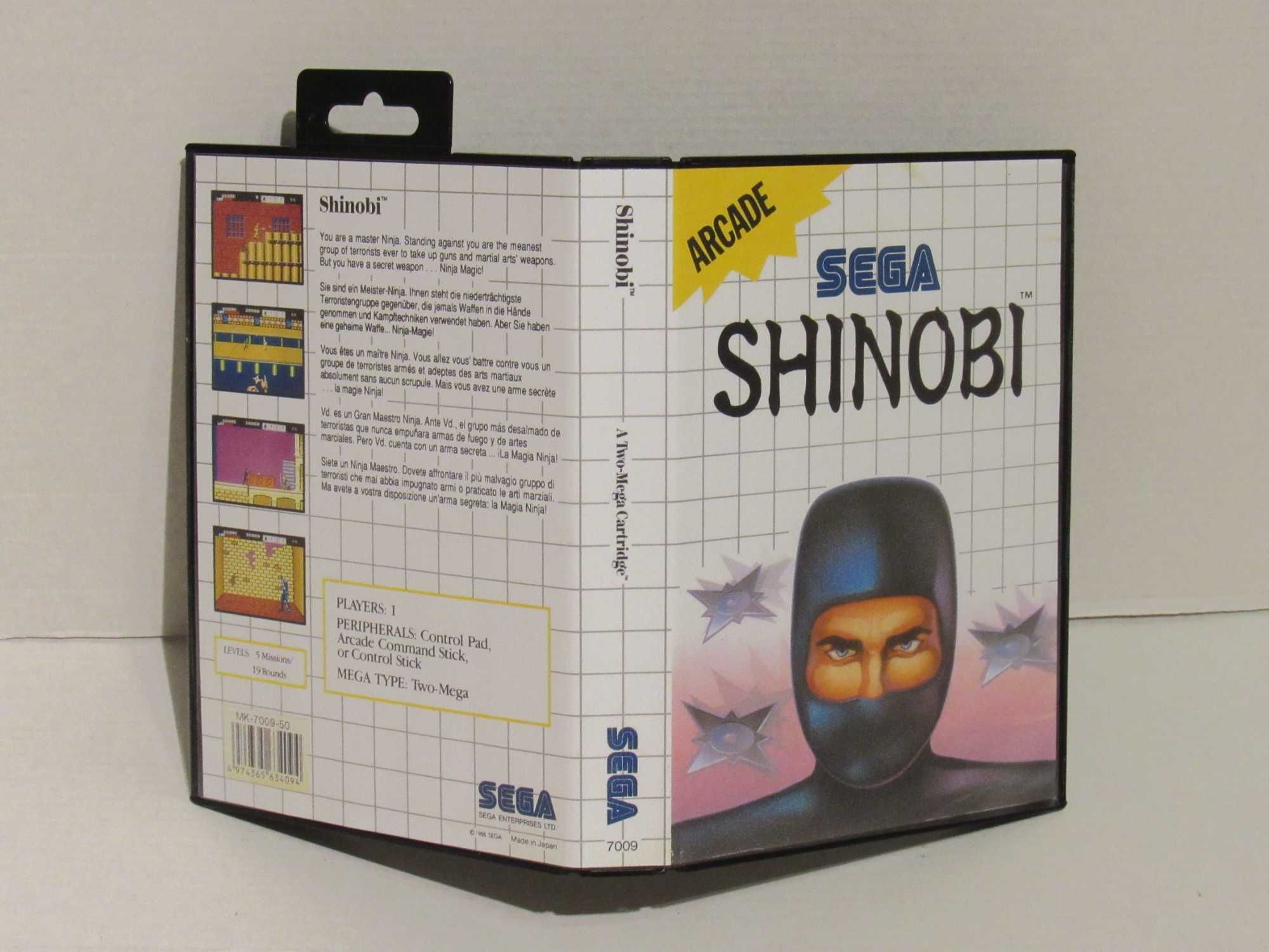 Jogo Sega Master System Shinobi