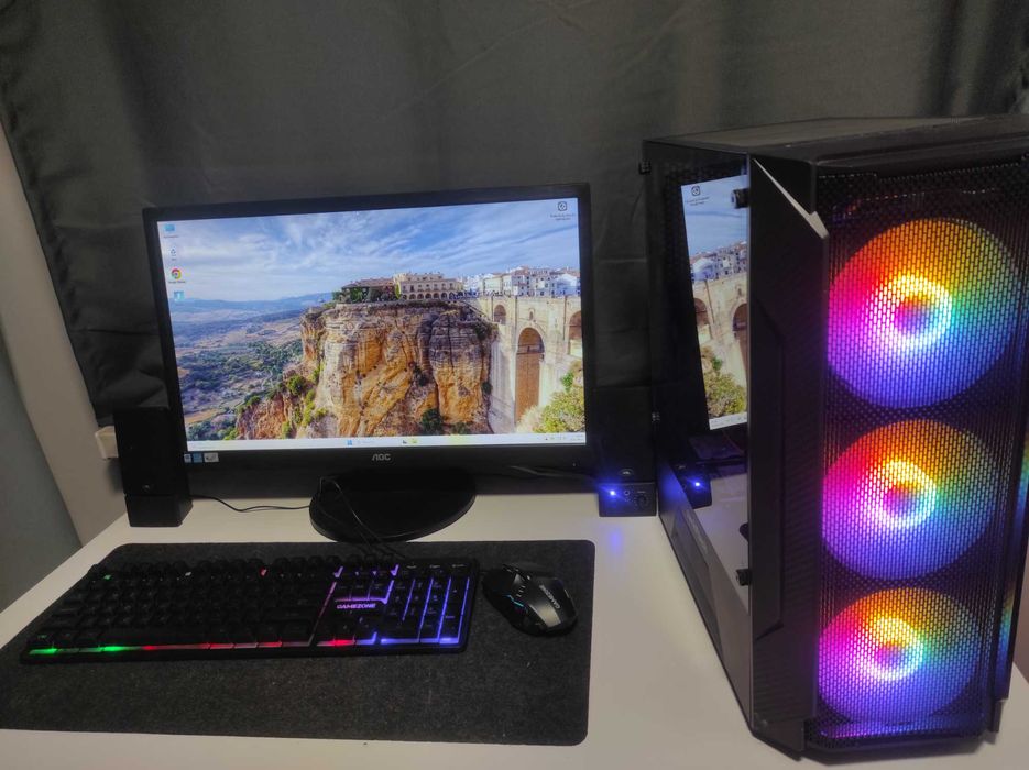 Szybki komputer do gier FullHD Fortnite Cyberpunk DOTA2 itp i7 GTX SSD