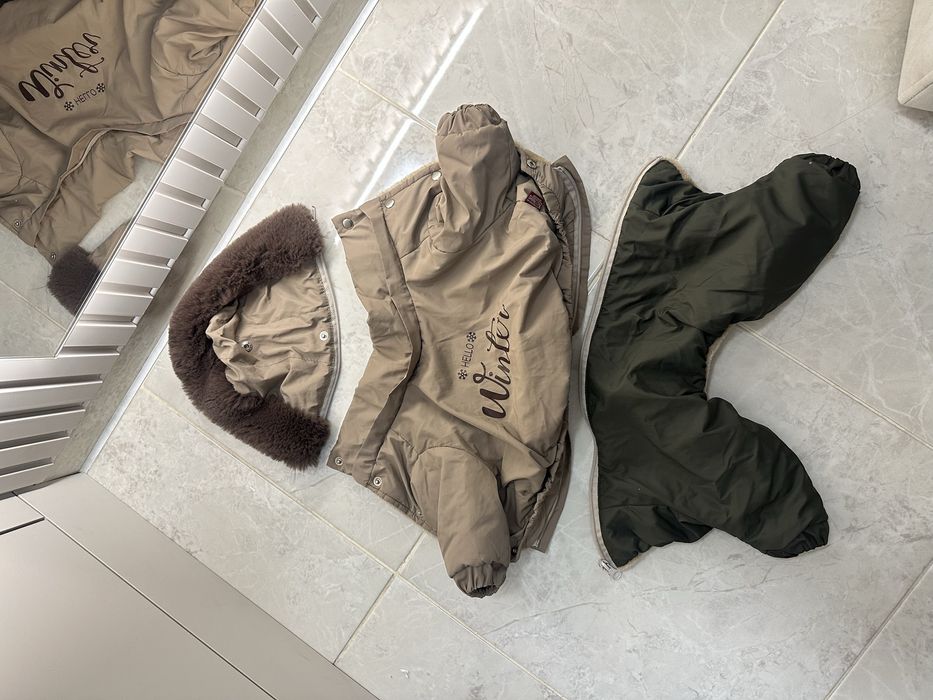 Теплий зимовий комбінезон для собак (курточка)