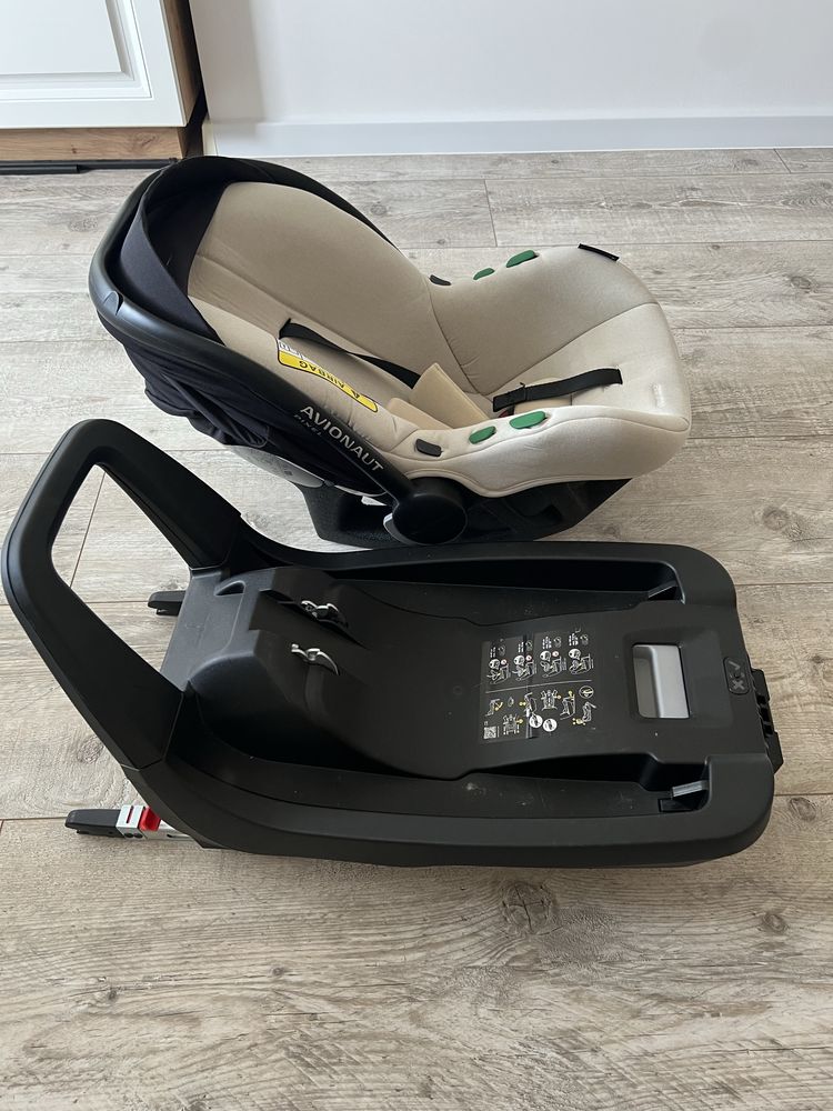 Avionaut Pixel Pro 2.0 C beżowy + baza IQ 2.0 C, bdb stan