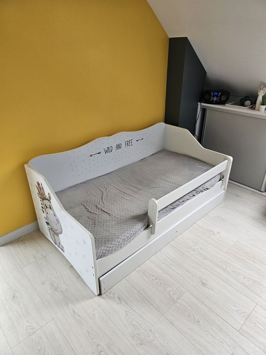 Łóżko 160x90 plus materac i barierka