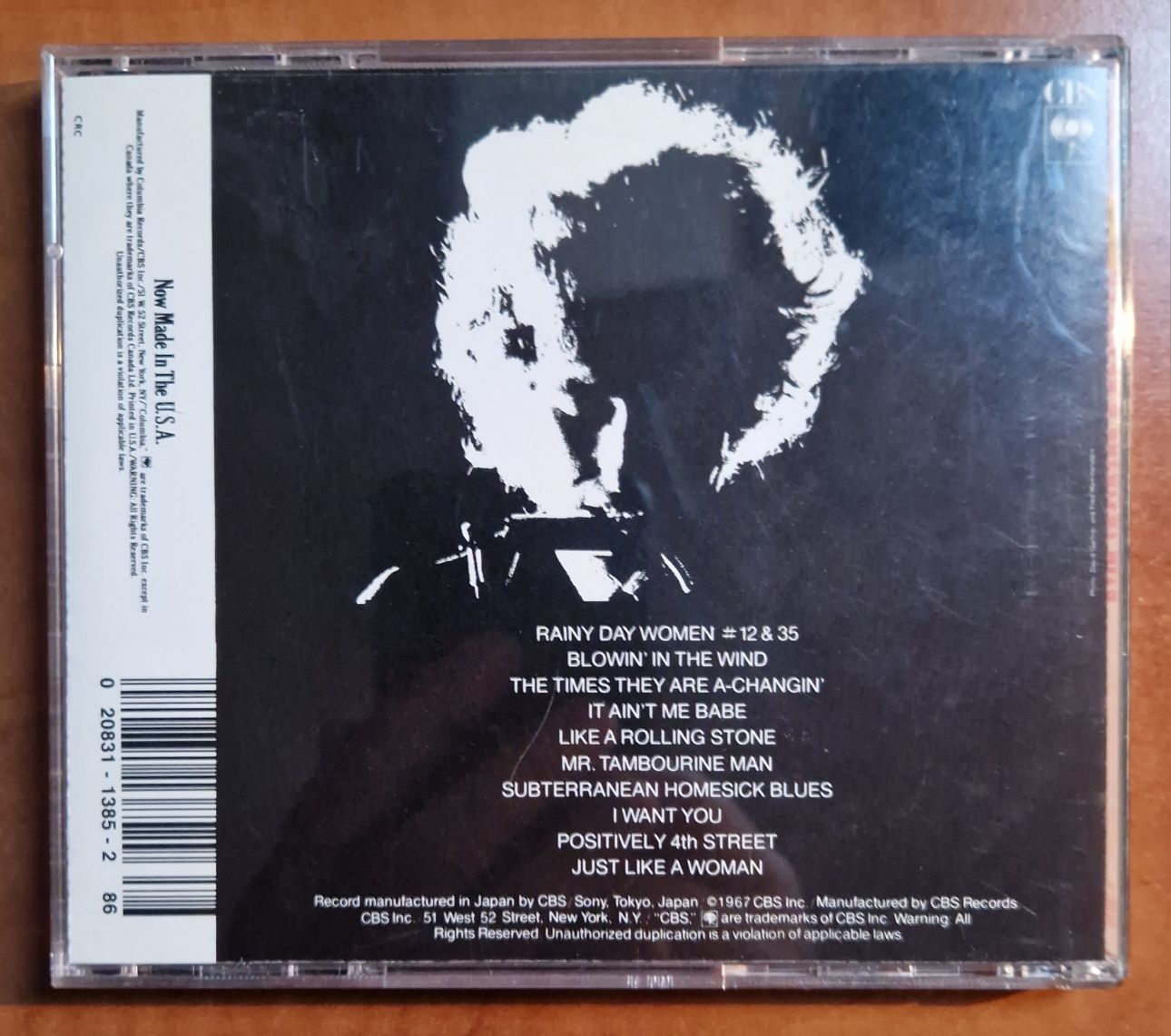 Bob Dylan's Greatest Hits. Płyta CD - największe przeboje.
