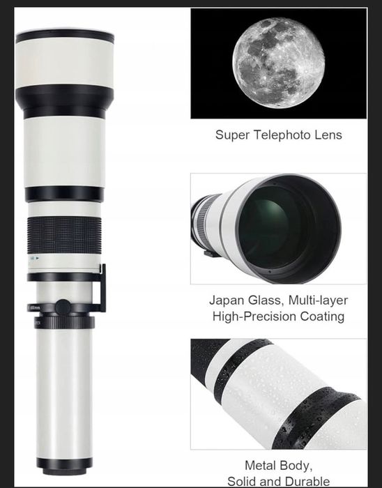 Teleobiektyw Pro,  obiektyw fotograficzny dedykowany