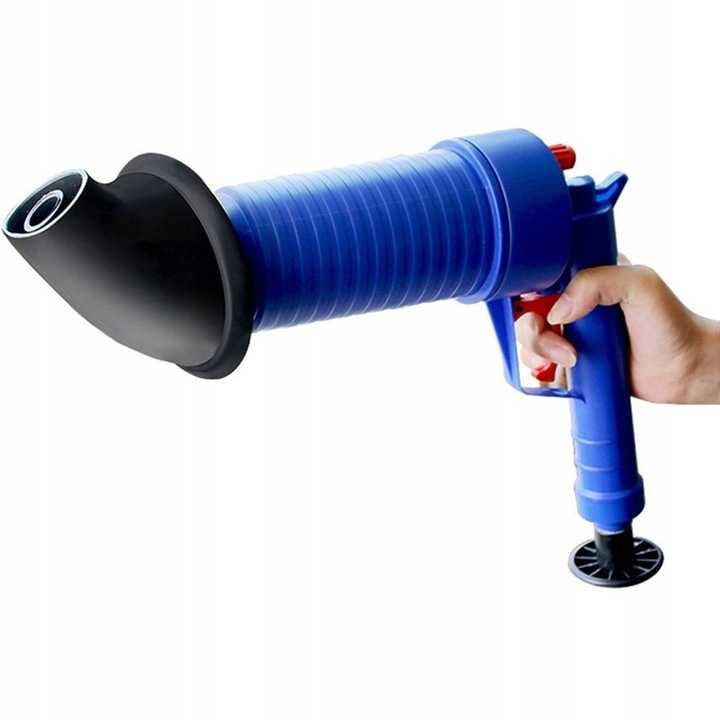 Pistolet Udrażniania Rur Przepychacz Wc Zlewu Toalet Kanalizacji Kret
